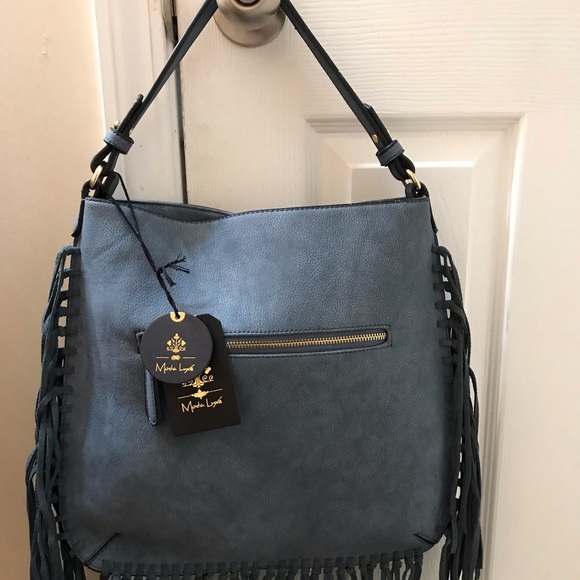 Mods Luxe Fringed Leather Hand Bag. - Picture 5 of 5